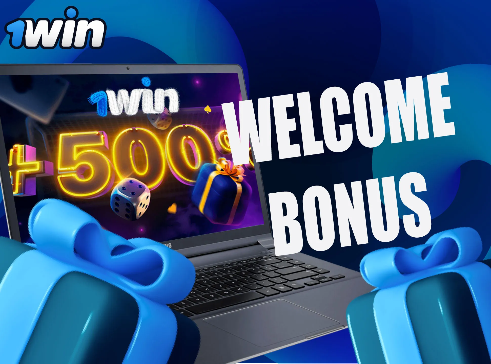 Make the first deposit to get free spins as a welcome bonus from 1win.