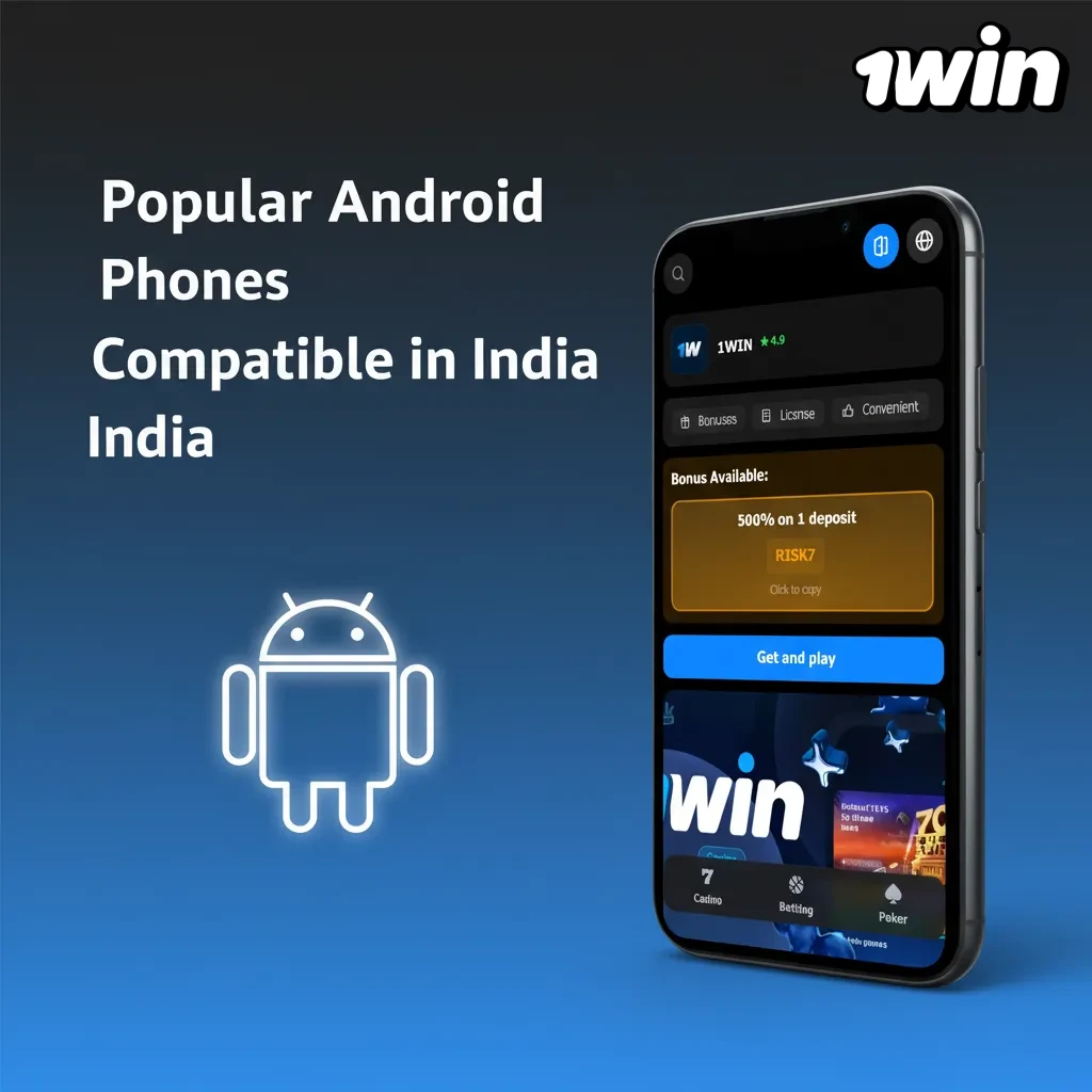 1win app compatible Android phones in India: Redmi Note 12/13, Galaxy A14/A54, Nord CE, Pixel 6a/7a, and more.