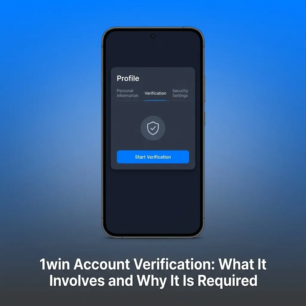 1win account verification steps showing ID upload, address proof, and payment confirmation for Indian users