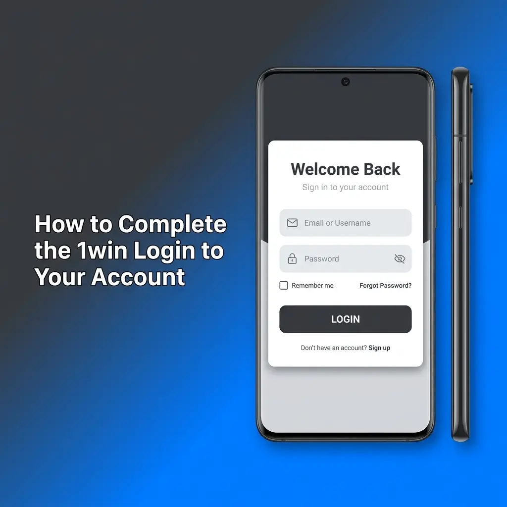 1win login page showing step-by-step account sign-in process including credentials entry and two-factor authentication