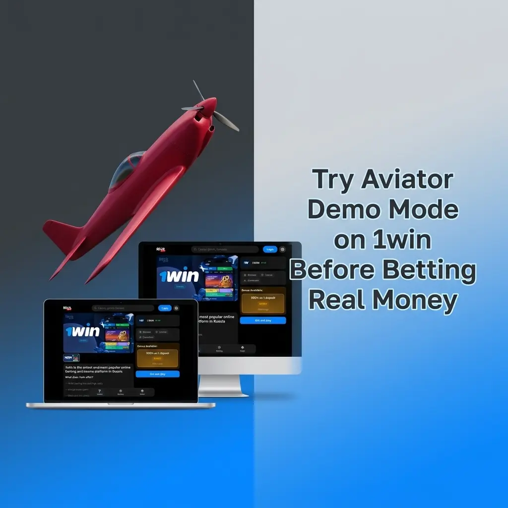 1win Aviator demo mode interface showing virtual credits, auto-bet settings, and multiplier cash-out mechanics for practice